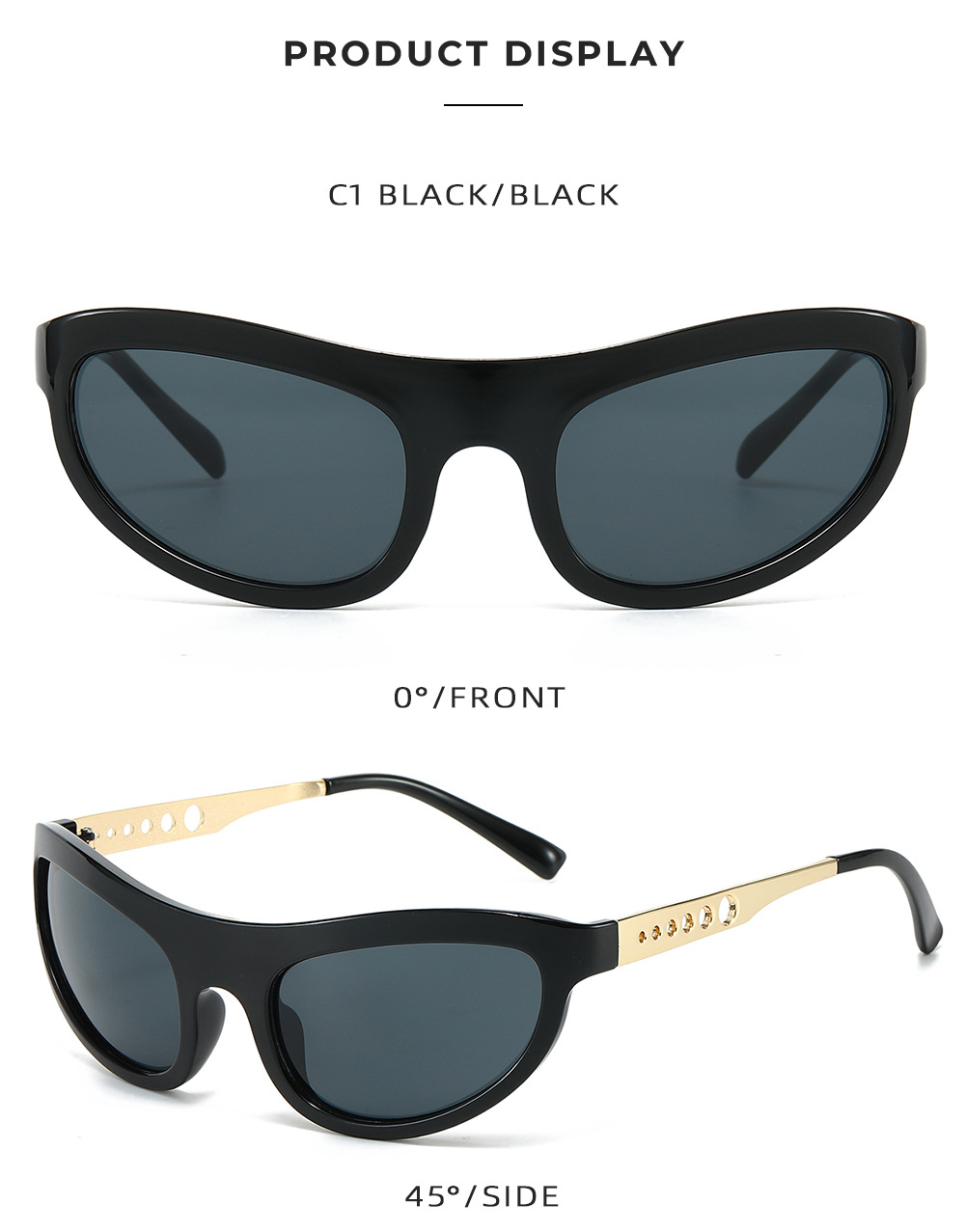 Fashion Geometric Pc Cat Eye Full Frame Women's Sunglasses display picture 4