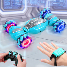 诚德遥控车011 灯光音乐充电动变形车儿童漂移特技越野玩具扭变车