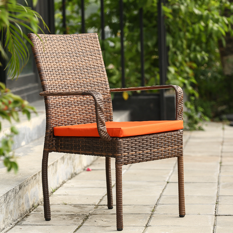 Sillas de caña al aire libre balcón terraza sillas de caña jardín al aire libre ocio comedor de té café mesas y sillas