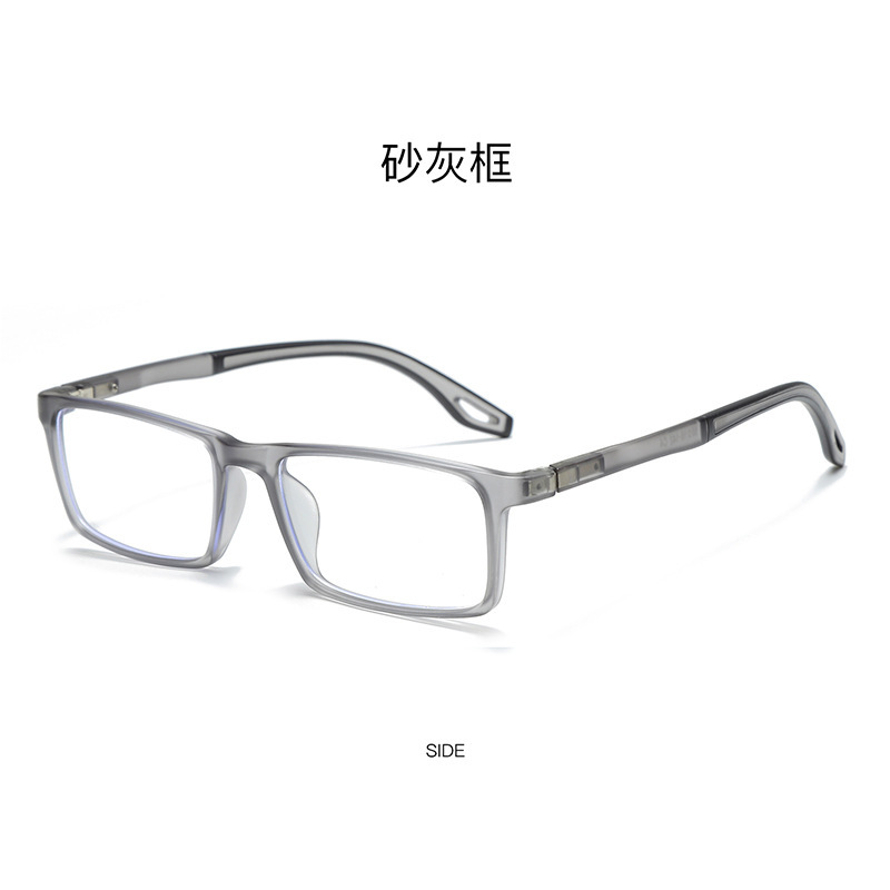 Marco de gafas deportivas colección TR90 anti-deslizante para hombres y mujeres, gafas de luz plana, gafas juveniles anti-luz azul