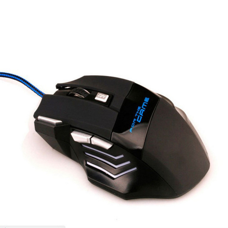 厂家批发跨境G6有线电脑游戏鼠标7键炫彩呼吸发光吃鸡压枪电竞