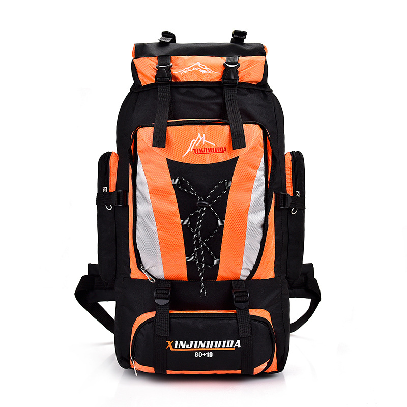 80-Liter Lightweight Outdoor Hiking and Camping Backpack, Waterproof Travel Luggage, Large-Capacity Backpack