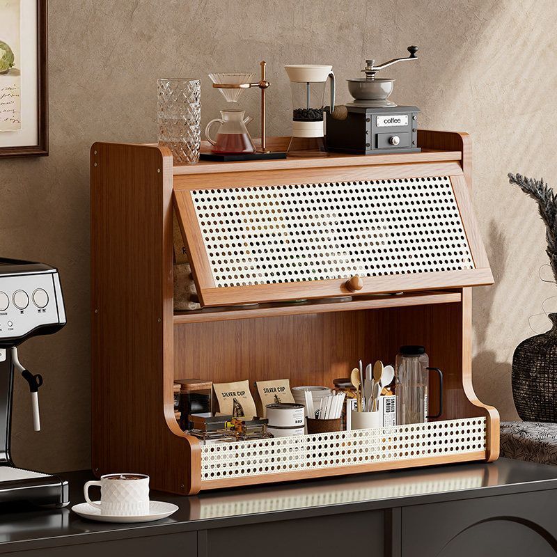 Table Organizer Dust-Proof Cup Holder Dining Table Countertop Cup Storage Cabinet Desktop Cup and Tea Set Household Storage Rack