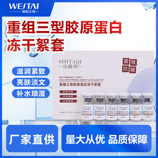 Shi Tak Qi Recombinant Type III Collagen 8w Active Freeze-dried Flocs Anti-wrinkle Compact Light Grain Set Beauty Salon Agent