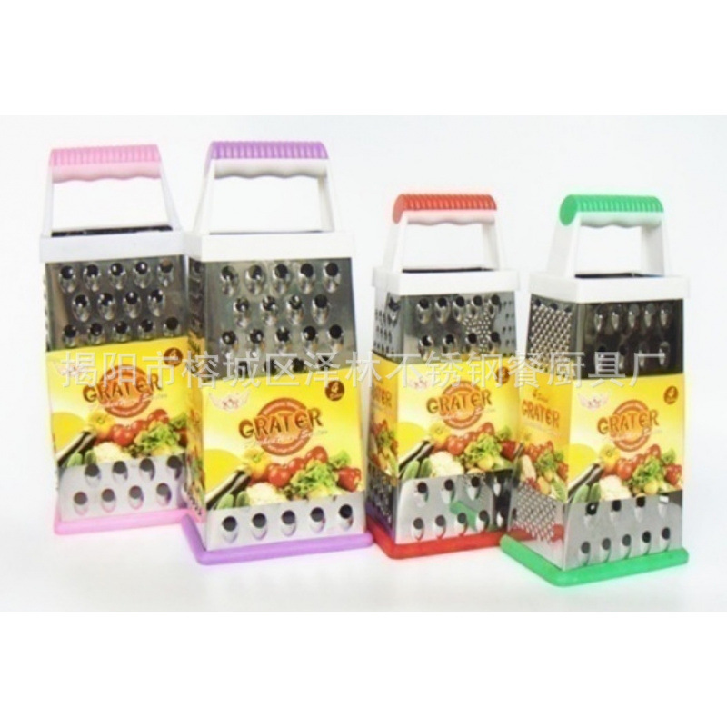 acero inoxidable cuatro cara raspador de alambre
función melón, fruta y verdura cortador de queso planador
