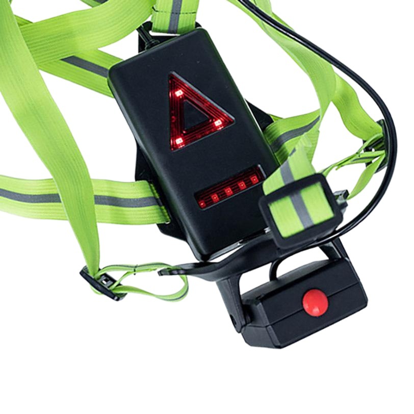 Transfronterizo nuevo USB recargable Luz de marcha Luz de pecho al aire libre montañismo noche Luz de marcha corriendo 3 Luz de marcha