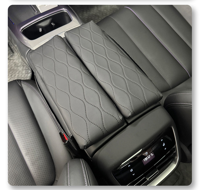 Specially Used for Dark Blue Sl03/L07 Central Armrest Box Heightening Pad Central Control Protection Pad Interior Supplies Embroider Decoration