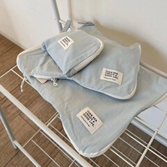 インスタ风旅行収纳袋ポータブルセットスーツケース整理袋化粧品下着分注袋シール袋