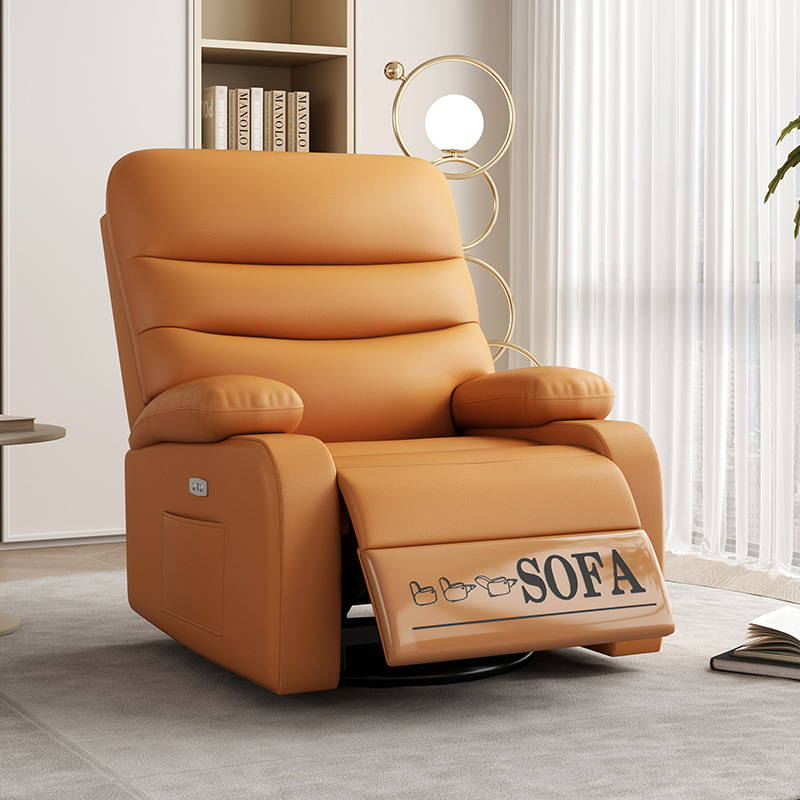 Silla de mecedora espacial de primera clase sofá sala de estar manicuría multifuncional dormitorio sofá eléctrico masaje perezoso