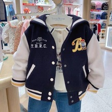 預售 韓版童裝外貿尾單國內專櫃女童棉服棒球服外套TKJP224T51K