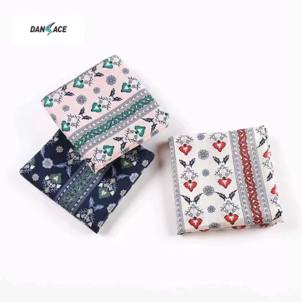 60S Combed Cotton Printed Women'S Handkerchief, Cotton Encrypted and Thick JapaneSe Style Retro Small Floral Handkerchief Square Scarf Headband