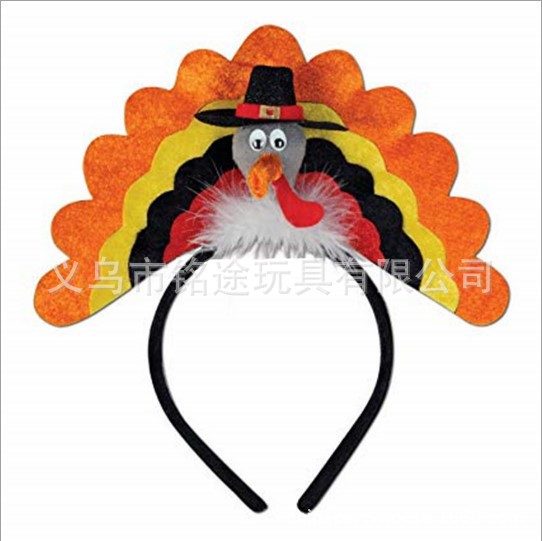 Accesorios personalizados de vacaciones hechos a mano Accesorios de vacaciones de plástico accesorios de ropa Acción de Gracias Fiesta Turquía Buckle