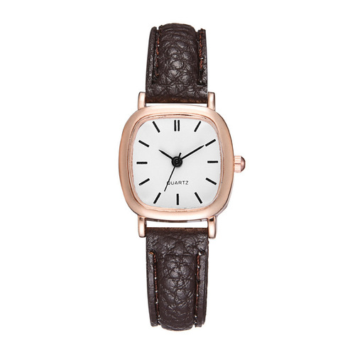 Square watch for men and women, minimalist, personalized, retro, quartz, strap watch for women