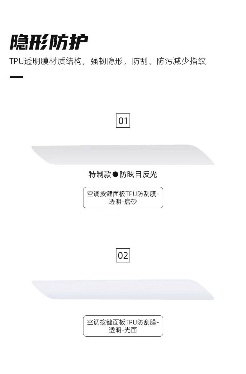 21-26 Models of the Updated Zeekr 001 Air Conditioning Button Film, Central Control Film, Interior Tpu Transparent Protective Film, Car Interior Accessories