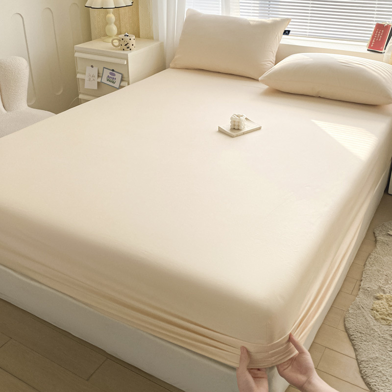 2025 nueva ropa de cama de una sola pieza de algodón 100 funda de cama de algodón con todo incluido cubierta protectora de colchón pieza individual de tres piezas 2