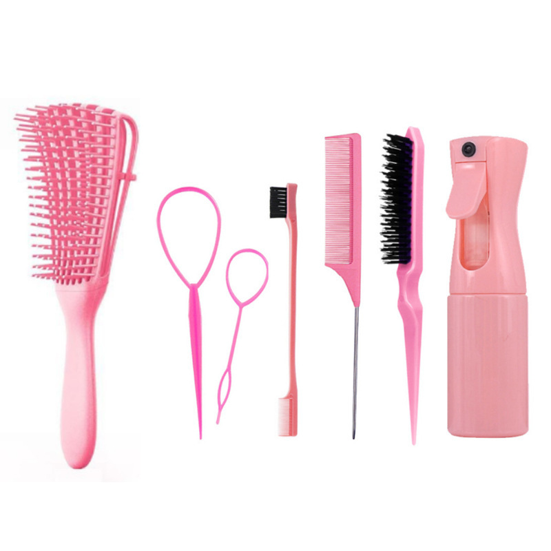 クロスボーダー卸売美髪ツールセットヘアライン櫛ブラシ化粧櫛高圧持続噴霧スプレーポットの髪の形|undefined