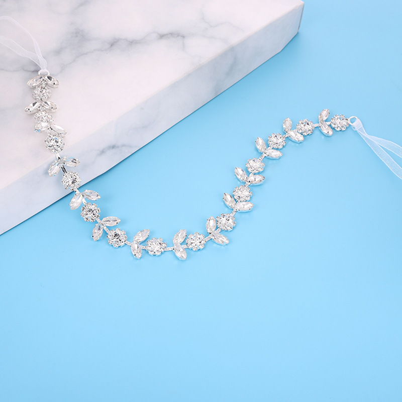 Cruzar la frontera poética nuevo tocado nupcial hecho a mano girasol cristal banda de pelo europeo y americano estilo simple boda al por mayor accesorios para el cabello