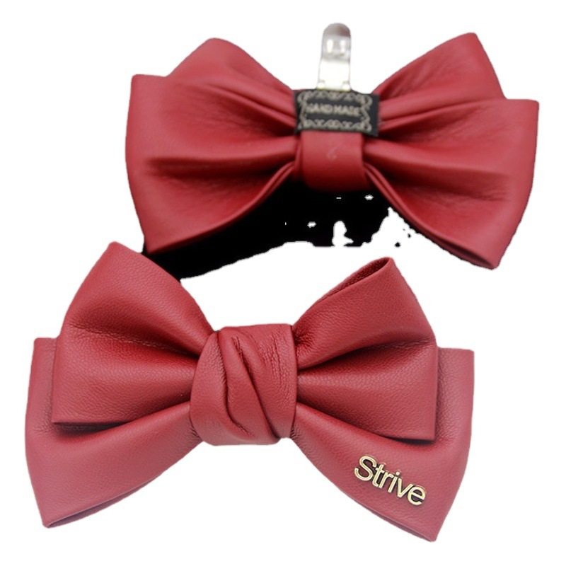 Cross-border accesorios de zapatos de cuero Negro Arco Flor del zapato hebilla del zapato extraíble zapatos de tacón alto accesorios ZAPATOS DE TRABAJO hebilla decorativa