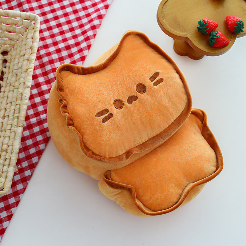 黃油餅乾貓咪公仔毛絨玩具創意可愛貓咪娃娃送閨蜜玩偶跨境批發