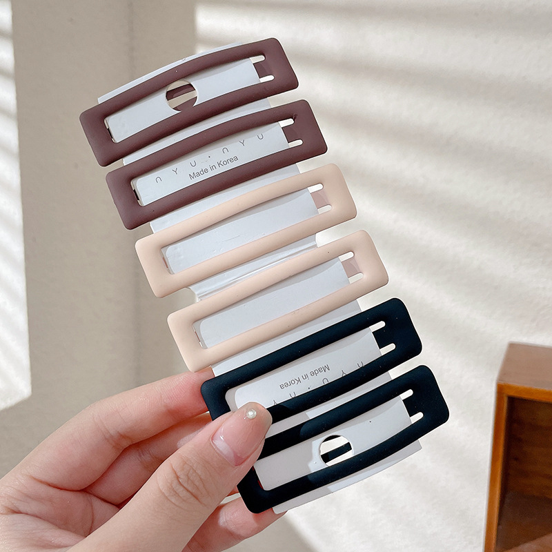 Pin de cabello de la frente lateral pin de cabello negro femenino pin de cabello 2025 nuevo toque de cabeza de tarjeta de cabello marino