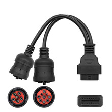 ������ OBD2 heavy duty Y cable to J1939 J1708 J1587 9+6pin