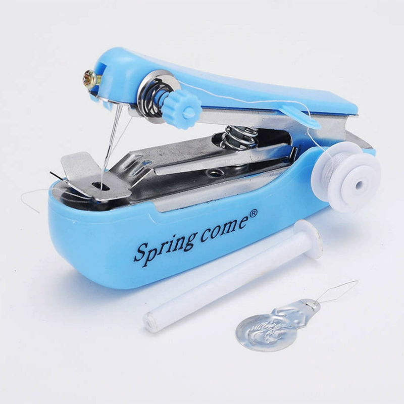 [Enhanced version] Portable small mini manual sewing machine Household handmade cuff Hand -holding micro -cutting machine