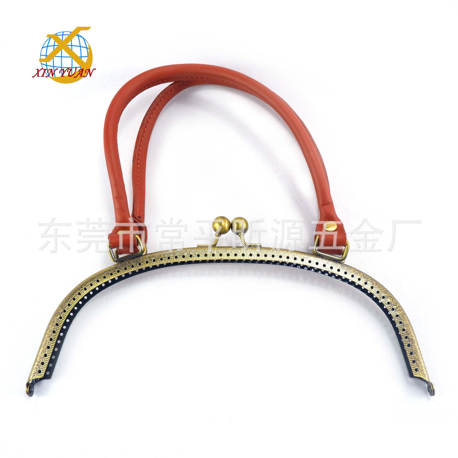 生产真皮手挽钱包铰，手袋铰，箱包五金配件，包夹包包口金