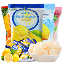 馬來西亞進口可康COCON咸檸檬糖海鹽味硬糖咸味清涼水果喜糖150g