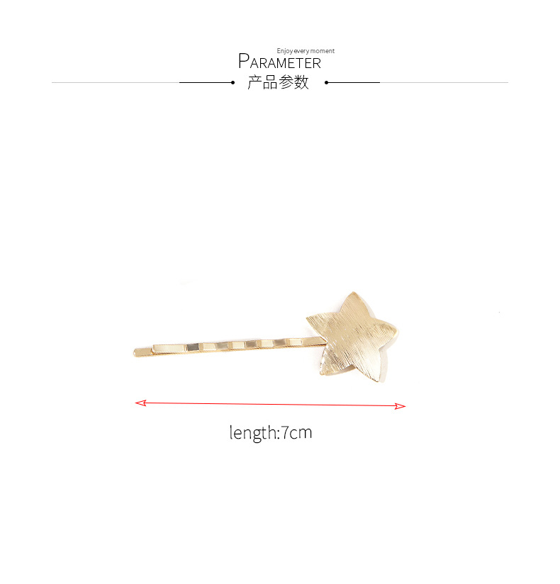3g Weight Headwear Classification Metal Material Star Pattern Women'S Gender Plating Design Simple Style Style Wholesale Jewelry Five-pointed Star Small Hairpin Nihaojewelry 2