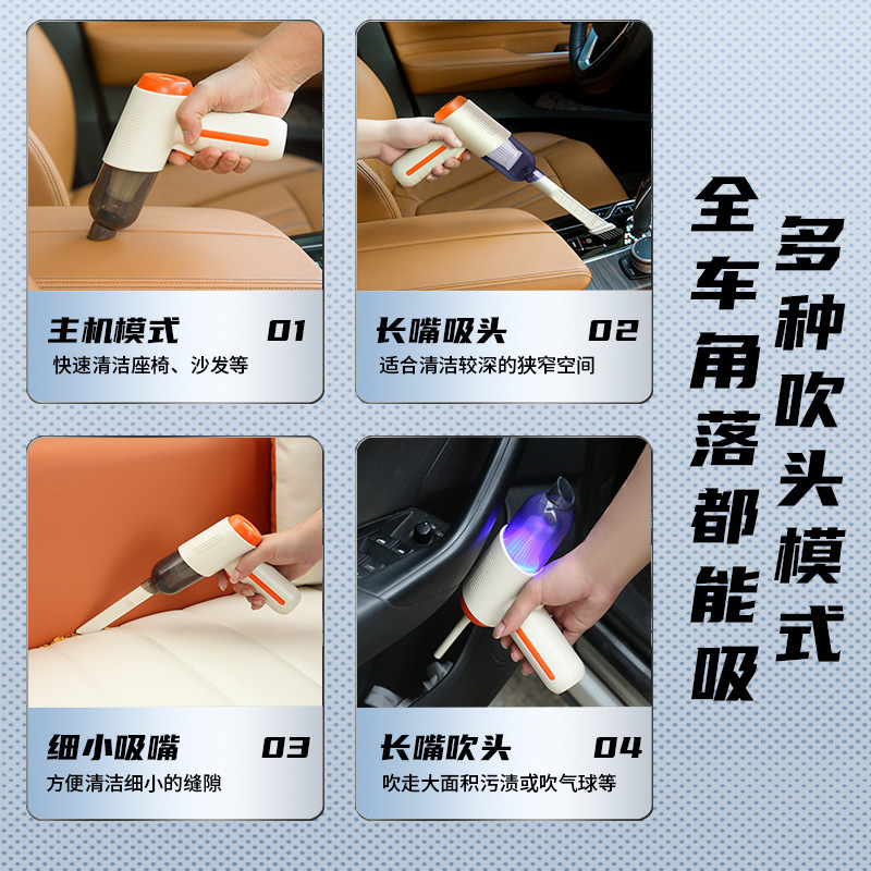 ワイヤレス充電吸引とブロー両用車家庭用掃除機小型ミニハンドヘルド車内ハイパワー掃除機|undefined