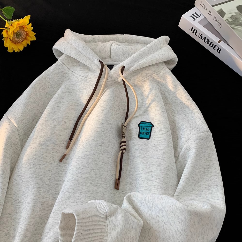 일본 주니어 스웨트 셔츠 남자 가을 2024 새로운 스타일 신선한 오버 사이즈 올 매치 루즈 후드 재킷