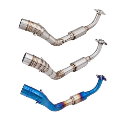 Rear Silencer Set Non-Destructive — Exhaust pipe