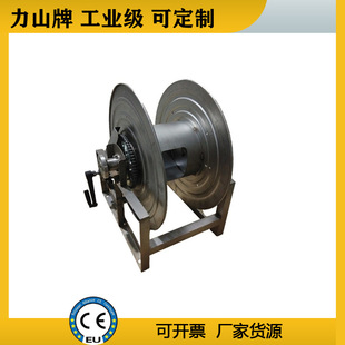 Stainless steel 304 hand-cranked food grade 30 m high pressure water drum hose industrial grade heavy duty marine ship coil unit