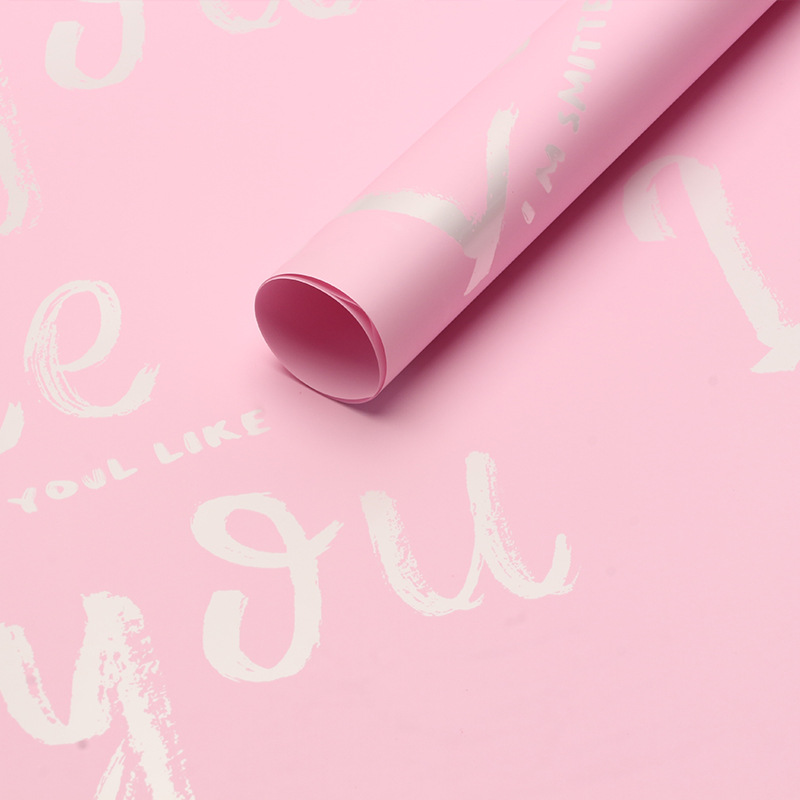 Huaxi como usted envasado de flores película plástica LIKEYOU ramo de flores de San Valentín material de embalaje de papel