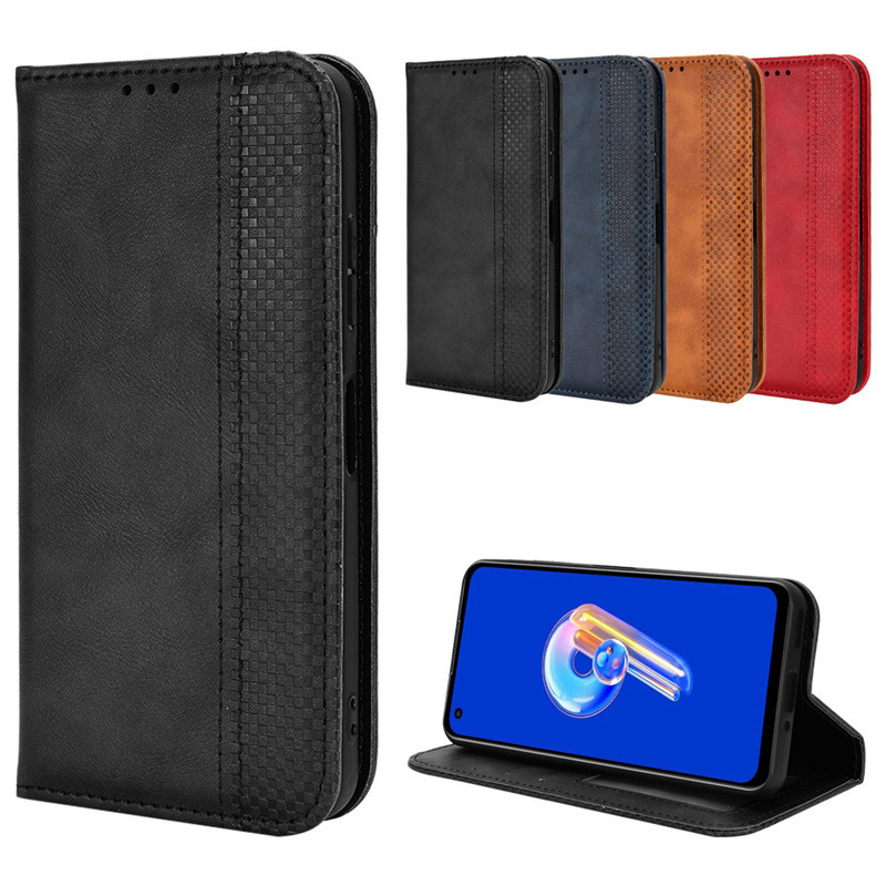 For Asus Zenfone 9 Mobile Phone Case Asus Zenfone 10 Mobile Phone Leather Case Card Magnetic Flip Case
