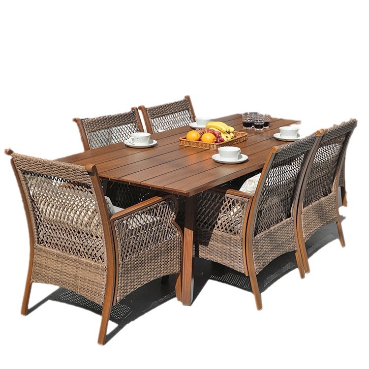 Садовый обеденный набор из ротанга Oude Outdoor TC-RL6502