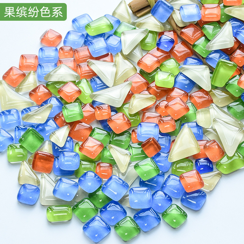 DIY手作りクリエイティブ装飾材料モザイクコラージュ小粒クリスタルフリーストーンガラス片パッチ|undefined
