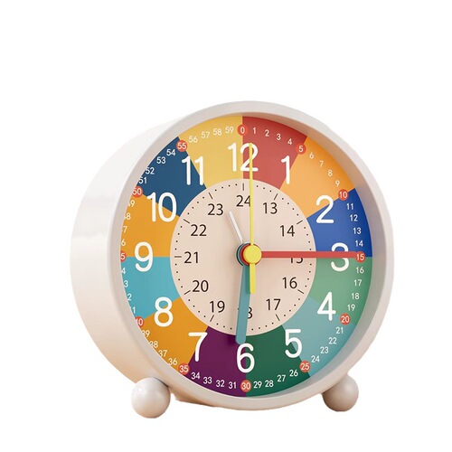 Alarm clock for students and children, special wake-up artifact, creative desktop clock ornament, early education metal cartoon small alarm clock