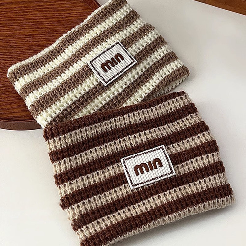  New Winter Sports Knit Headband, Head Protection, Windproof Forehead Cover, Women's Wide Edge Postpartum Head Scarf