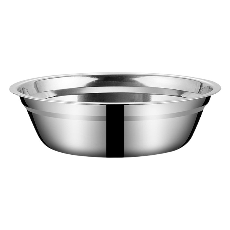304 Stainless Steel Soup Basin, Thickened, Commercial Use, Large Capacity, Suitable for Canteens and Restaurants, Can Be Used as a Mixing Bowl, Egg Beater, and Seasoning Bowl, Can Be Engraved with Logo