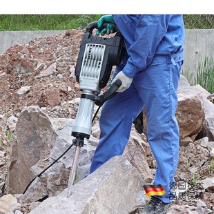Industrial-Grade High-Power Electric Hammer for Breaking Rocks, Concrete Demolition Impact Drill, Large Professional Heavy-Duty Engineering Wall Drilling Tool