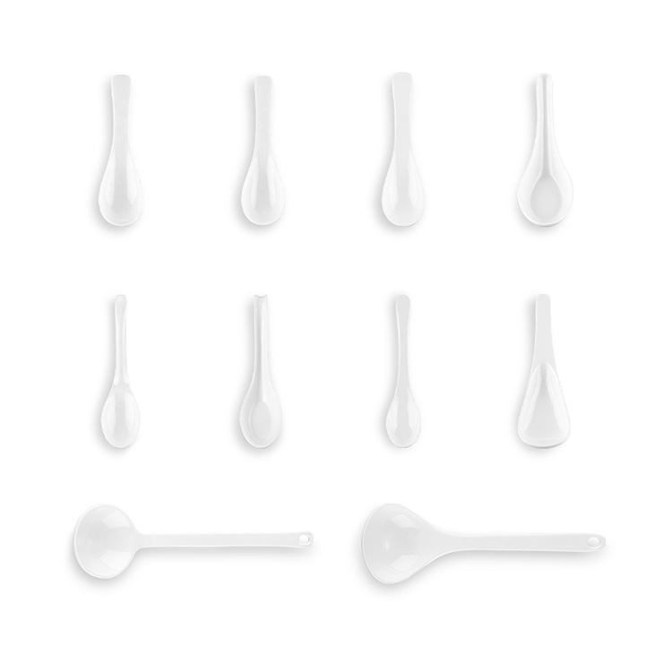 Cuchara de melamina Yongsheng Cuchara de caparazón de tortuga japonesa Mango largo Cuchara de fideos Cuchara de gancho curvo restaurante de fideos restaurante de hotel cuchara especial