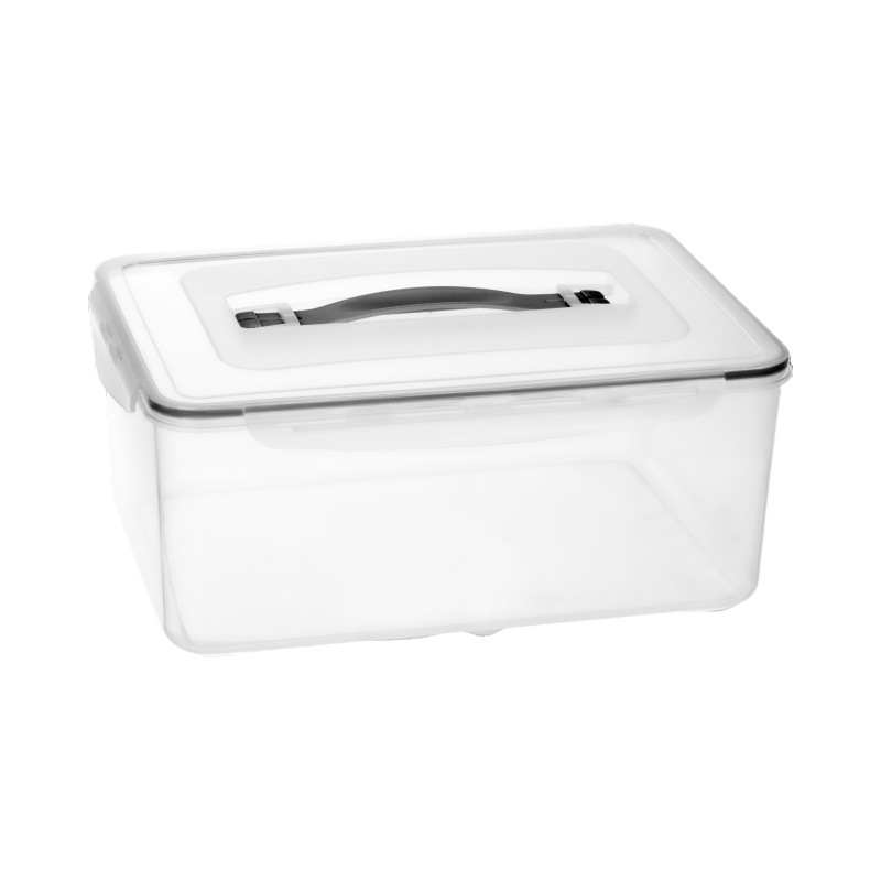 台所の果物と野菜の収納ケース家庭用冷蔵庫の手提げ保冷ケースに透明な蓋付き収納ケースを重ねて卸売りすることができる|undefined