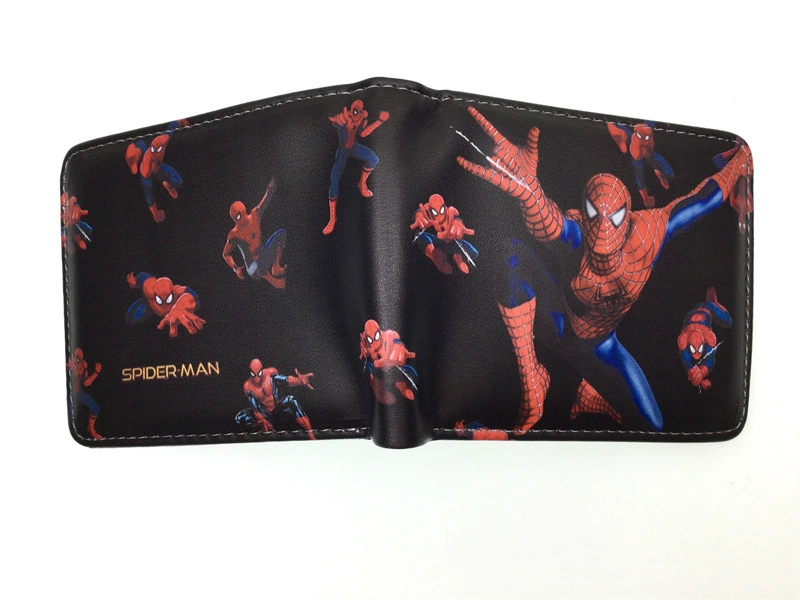 Новый кошелек Spider-Man для подростков - стильный держатель карт из полиуретана из коллекции коротких героев