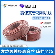 厂家音响线RVH 100-600芯无氧铜音频线 透明金银喇叭线功放音箱线