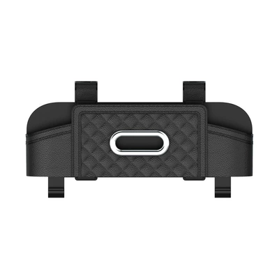 Car Seat Back Storage Box, Seat Rear Storage Box, In-Car Tissue Holder, Plastic Cup Holder, Phone Holder, Storage Box (Car storage bag/box) - black-chair-back-storage-box