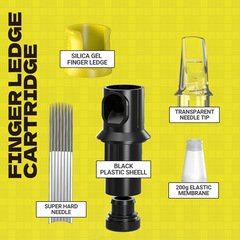 Silicone Dragon Tattoo Needle Sleeve with One-Time Use Tattoo Machine, 16-Piece Set for Body and Hair Tattoos