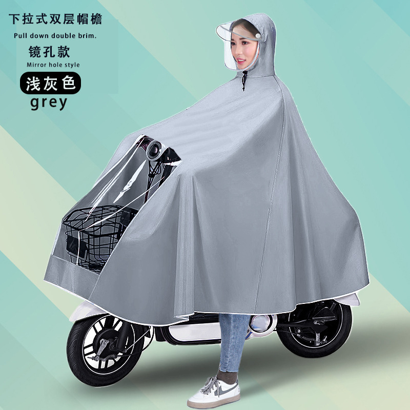 Raincoat eléctrico largo todo el cuerpo a prueba de tormentas motocicleta batería coche una sola persona para aumentar el grosor raincoat al por mayor