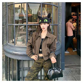 年春秋季美式显瘦小众高级感百搭夹克外套