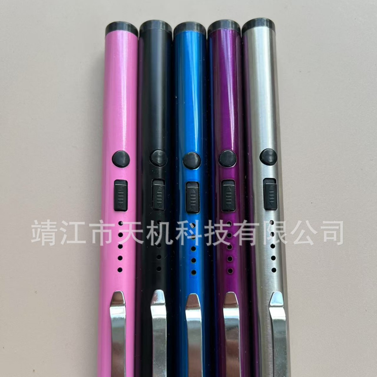 Mini Portable USB Arc Tactical Pen Flashlight with Charging Power Display